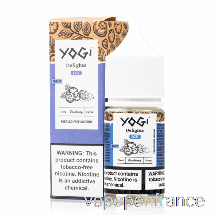 Sels De Glace Aux Myrtilles - Délices Yogi - Stylo Vape 30ml 50mg
